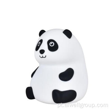 Lâmpada noturna de silicone de desenho animado de panda